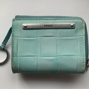 Fossil Liza suede sea green Wallet